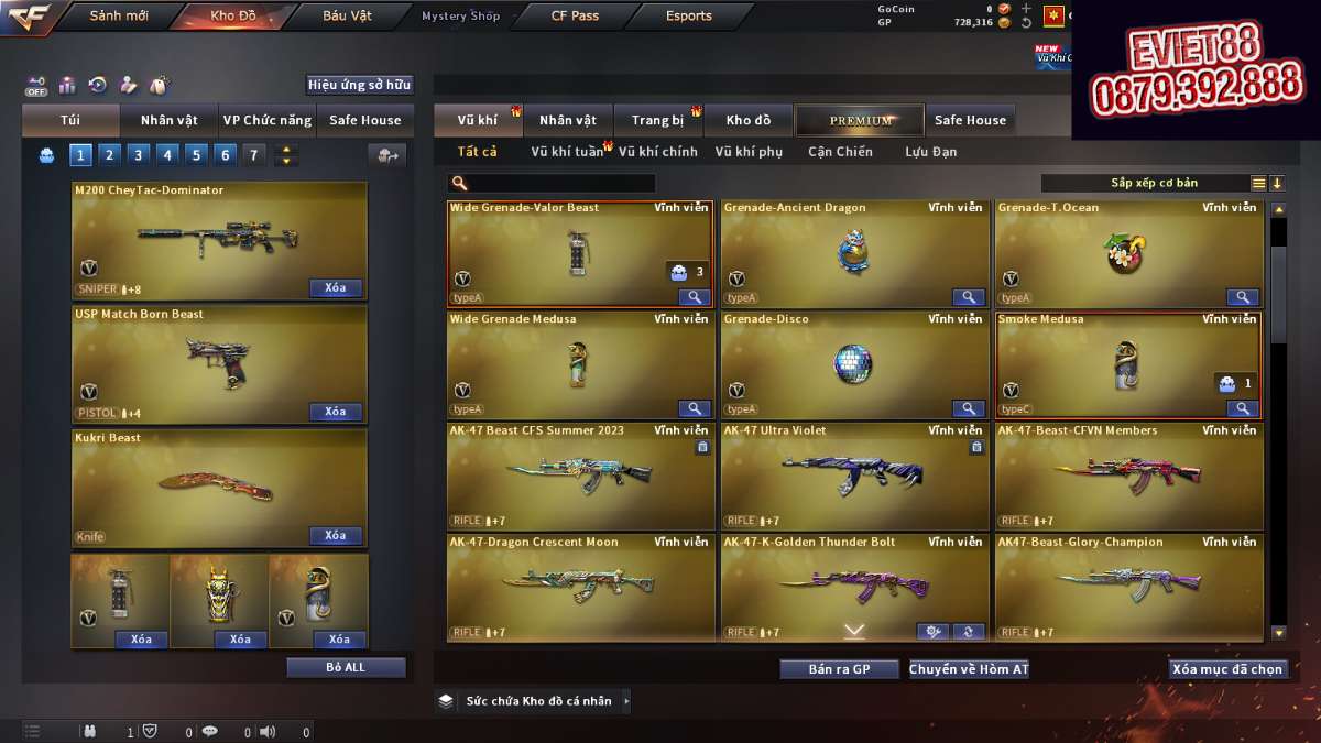 shop acc cf uy tin gia re